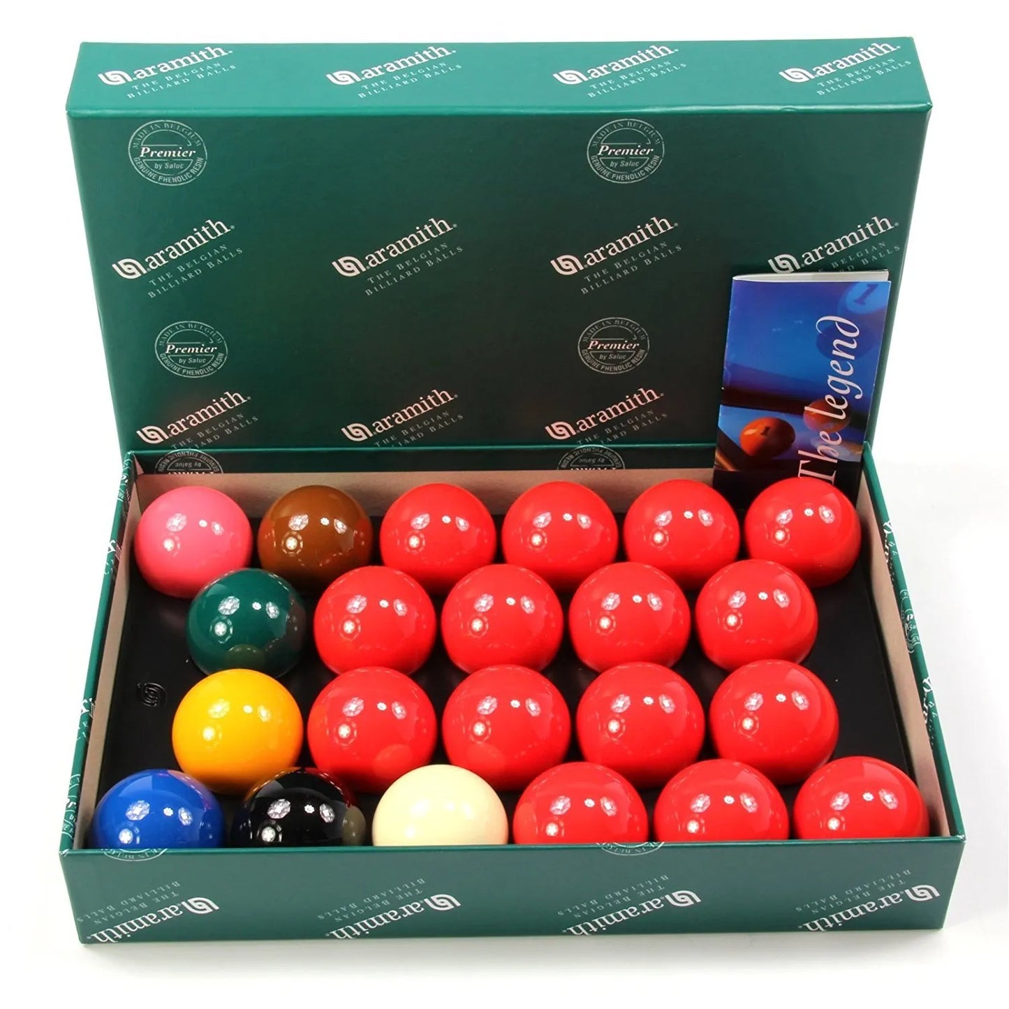Aramith Premier 2 1/16th (52mm) Full Size Snooker Ball Set