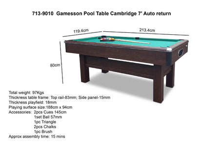 Gamesson American Pool Table | Cambridge 7ft