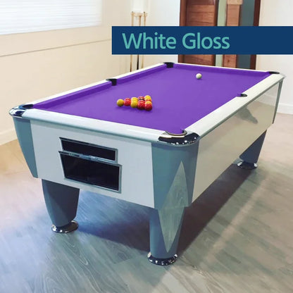 SAM Atlantic Champion English Pool Table | White Gloss